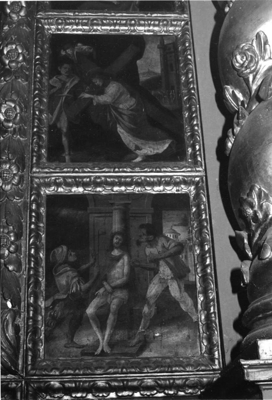Cristo caricato della croce (dipinto, elemento d'insieme) - ambito vercellese (primo quarto sec. XVIII)