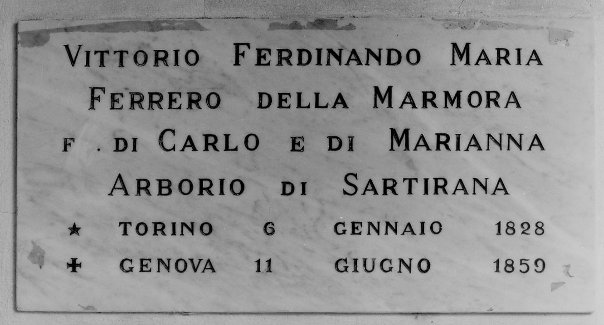 lastra tombale, opera isolata - bottega piemontese (metà sec. XIX)