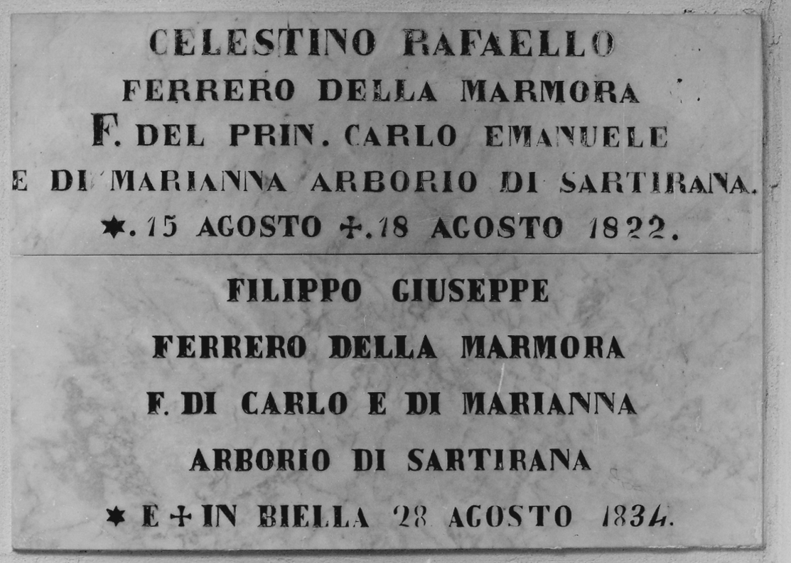 lastra tombale, opera isolata - bottega piemontese (sec. XIX)