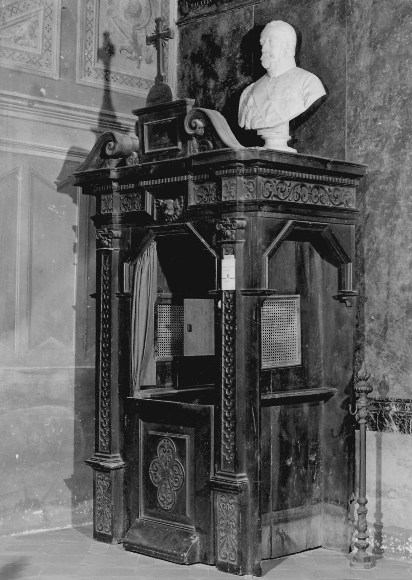 confessionale, opera isolata - bottega piemontese (sec. XVIII)