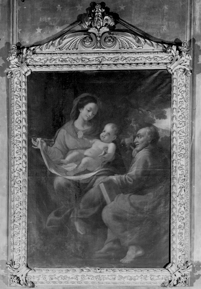 Madonna con Bambino e santo (dipinto, opera isolata) - ambito veneto (inizio sec. XVII)