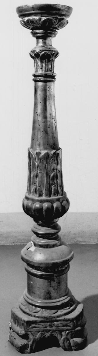 candelabro, serie - bottega piemontese (sec. XIX)