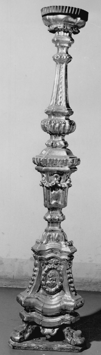 candelabro, serie - bottega piemontese (sec. XVIII)