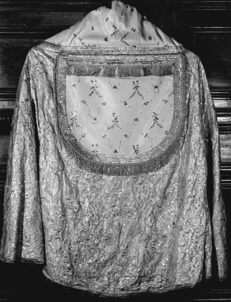 piviale, elemento d'insieme - manifattura francese (ultimo quarto sec. XVIII)