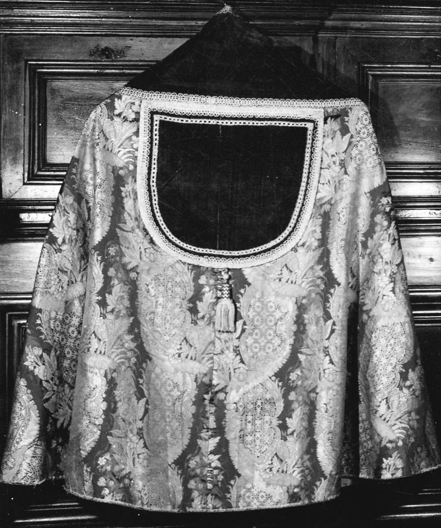 piviale, elemento d'insieme - manifattura italiana (ultimo quarto sec. XVIII)