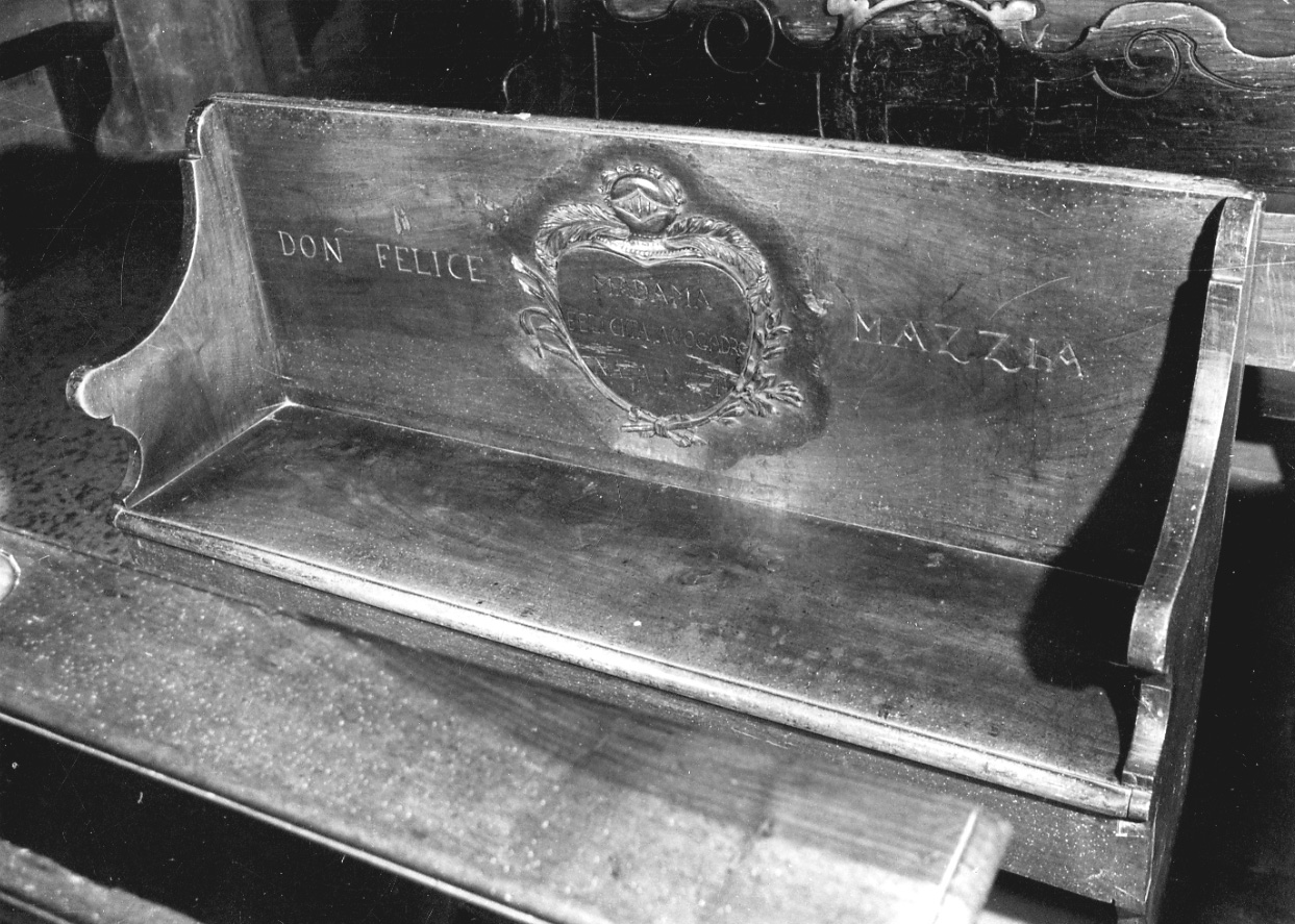 panca, opera isolata - bottega biellese (sec. XVIII)