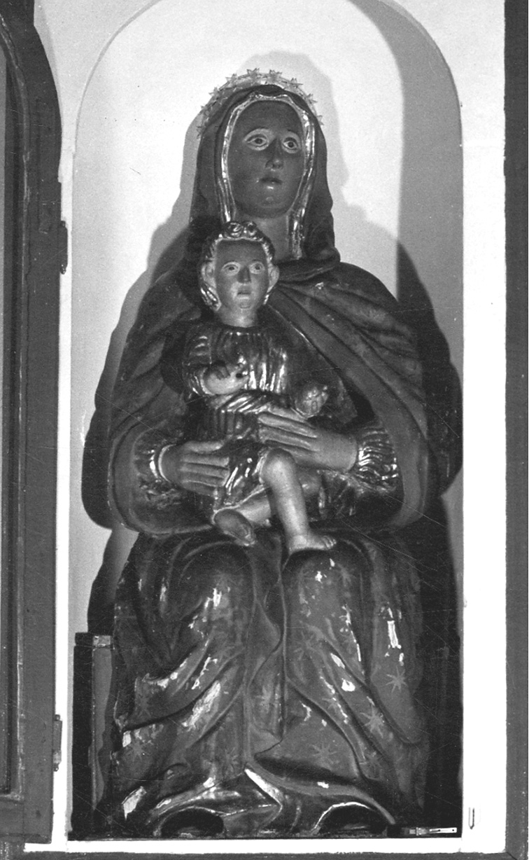 Madonna con Bambino (statua, opera isolata) - ambito piemontese (inizio sec. XVII)