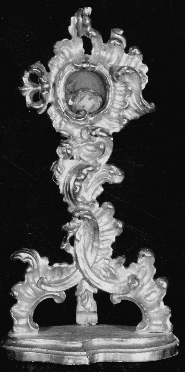 reliquiario - a ostensorio, opera isolata - bottega piemontese (seconda metà sec. XVIII)