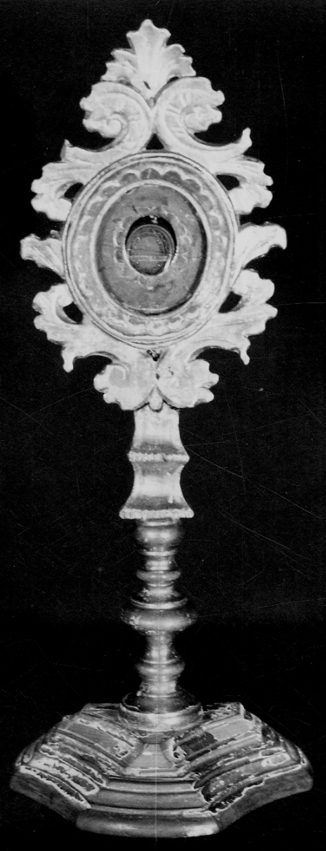 reliquiario - a ostensorio, opera isolata - bottega piemontese (sec. XIX)