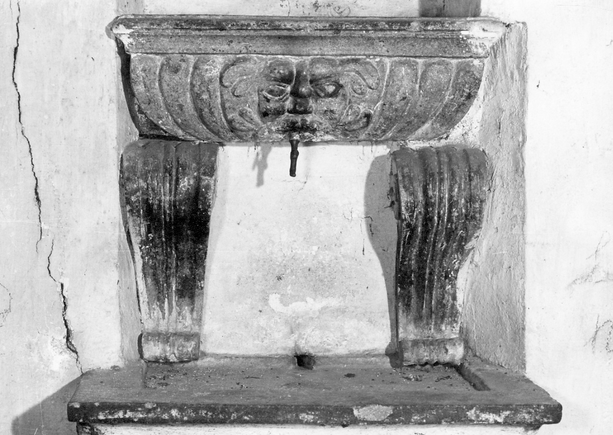 lavabo da sacrestia, opera isolata - bottega piemontese (sec. XVIII)