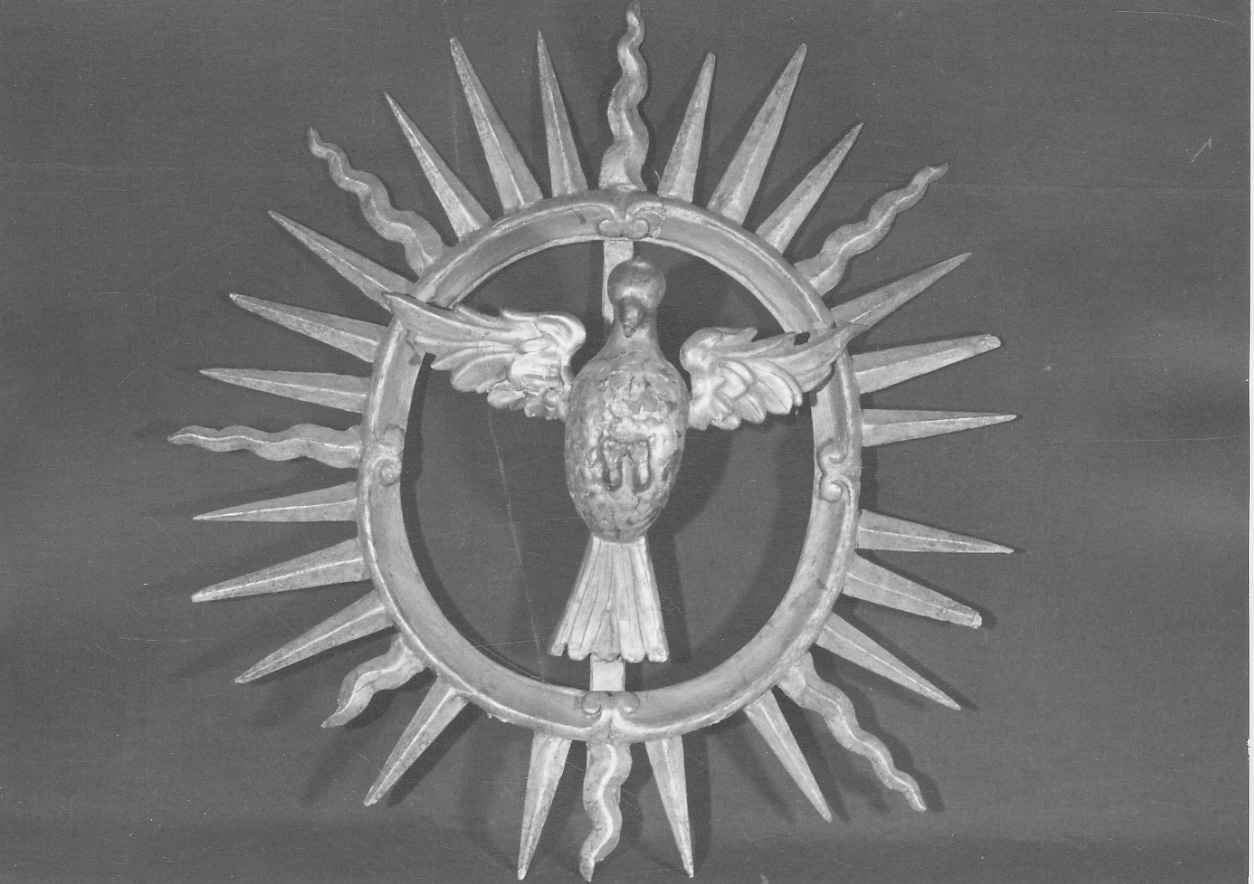 colomba dello Spirito Santo (baldacchino, frammento) - bottega piemontese (sec. XIX)