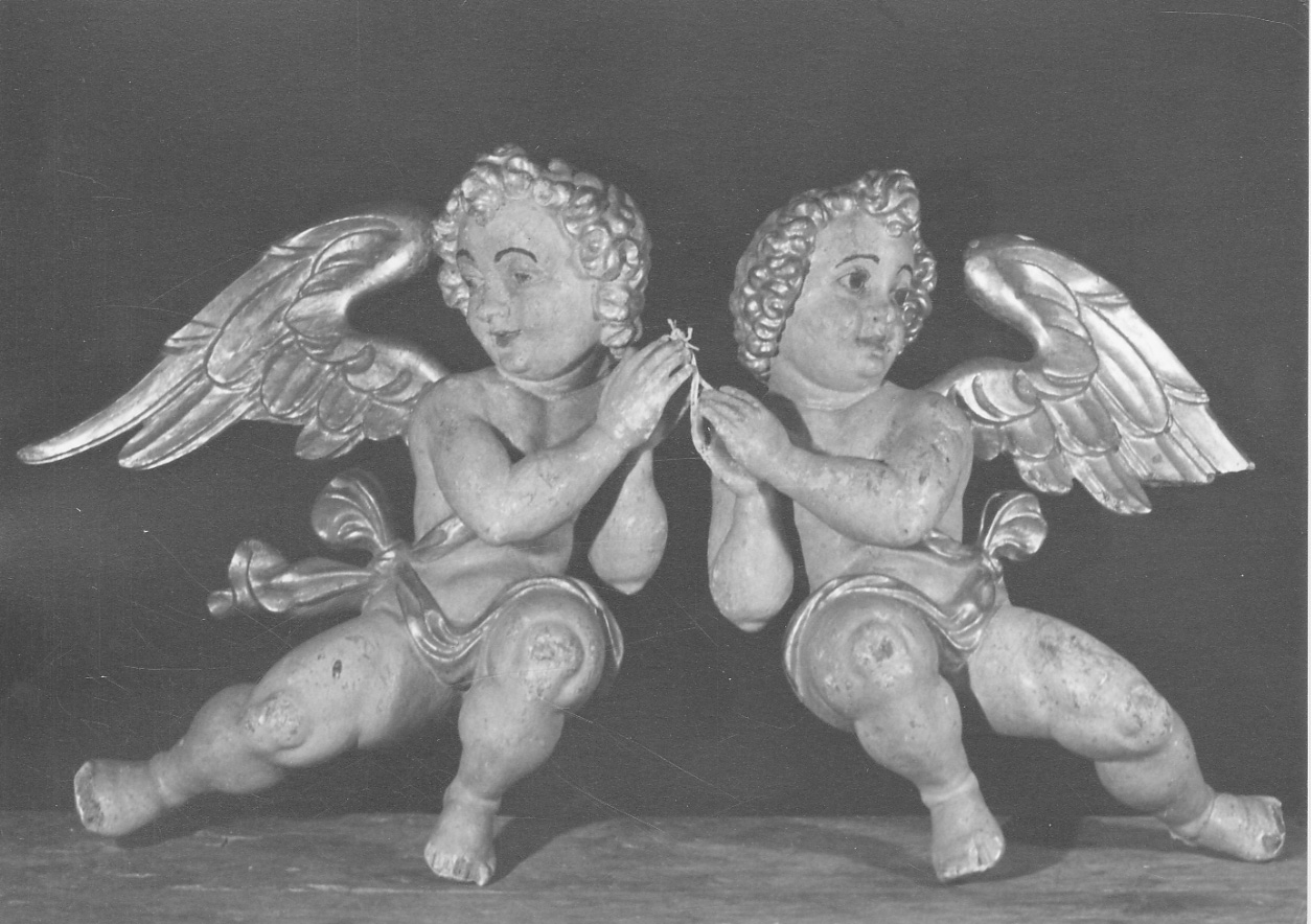 angeli (scultura, opera isolata) - bottega piemontese (sec. XVIII)