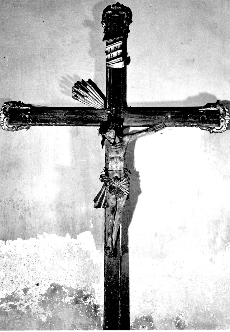 Cristo crocifisso (crocifisso, opera isolata) - bottega piemontese (sec. XVIII)