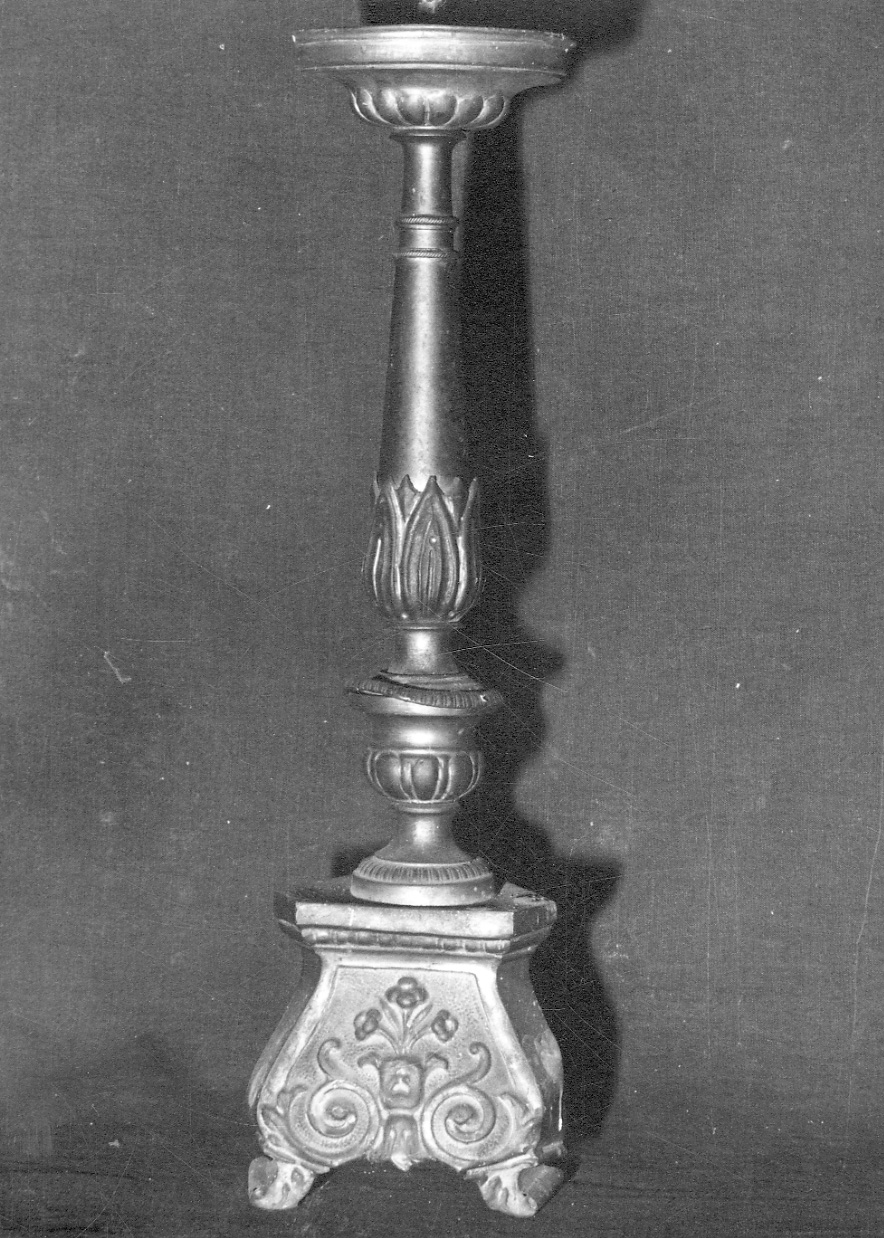 candeliere, serie - bottega piemontese (sec. XIX)