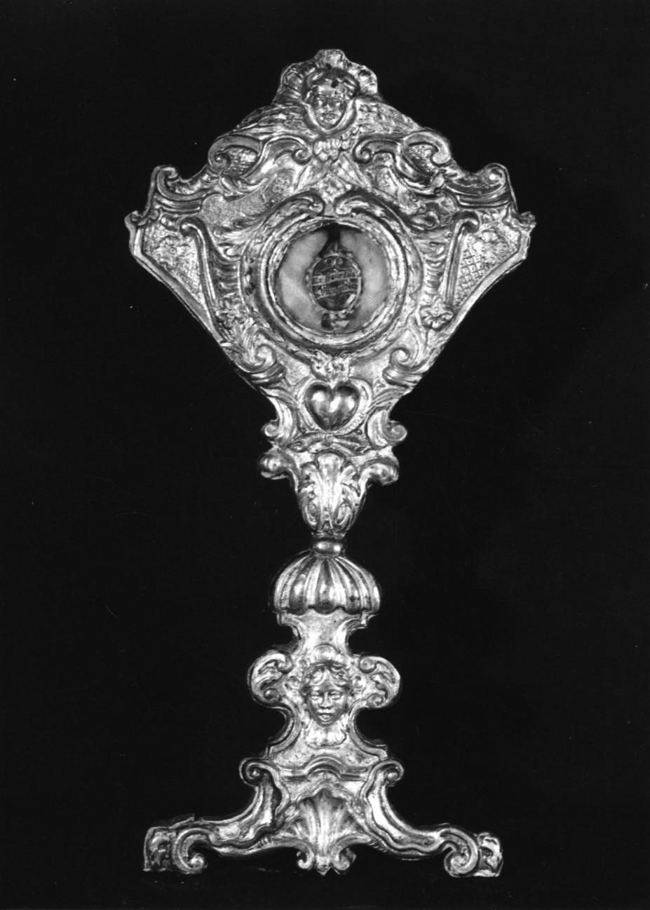 reliquiario - a ostensorio, opera isolata - bottega vercellese (sec. XVIII)