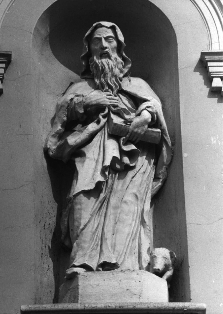 Sant'Antonio Abate (statua, opera isolata) - bottega piemontese (sec. XIX)