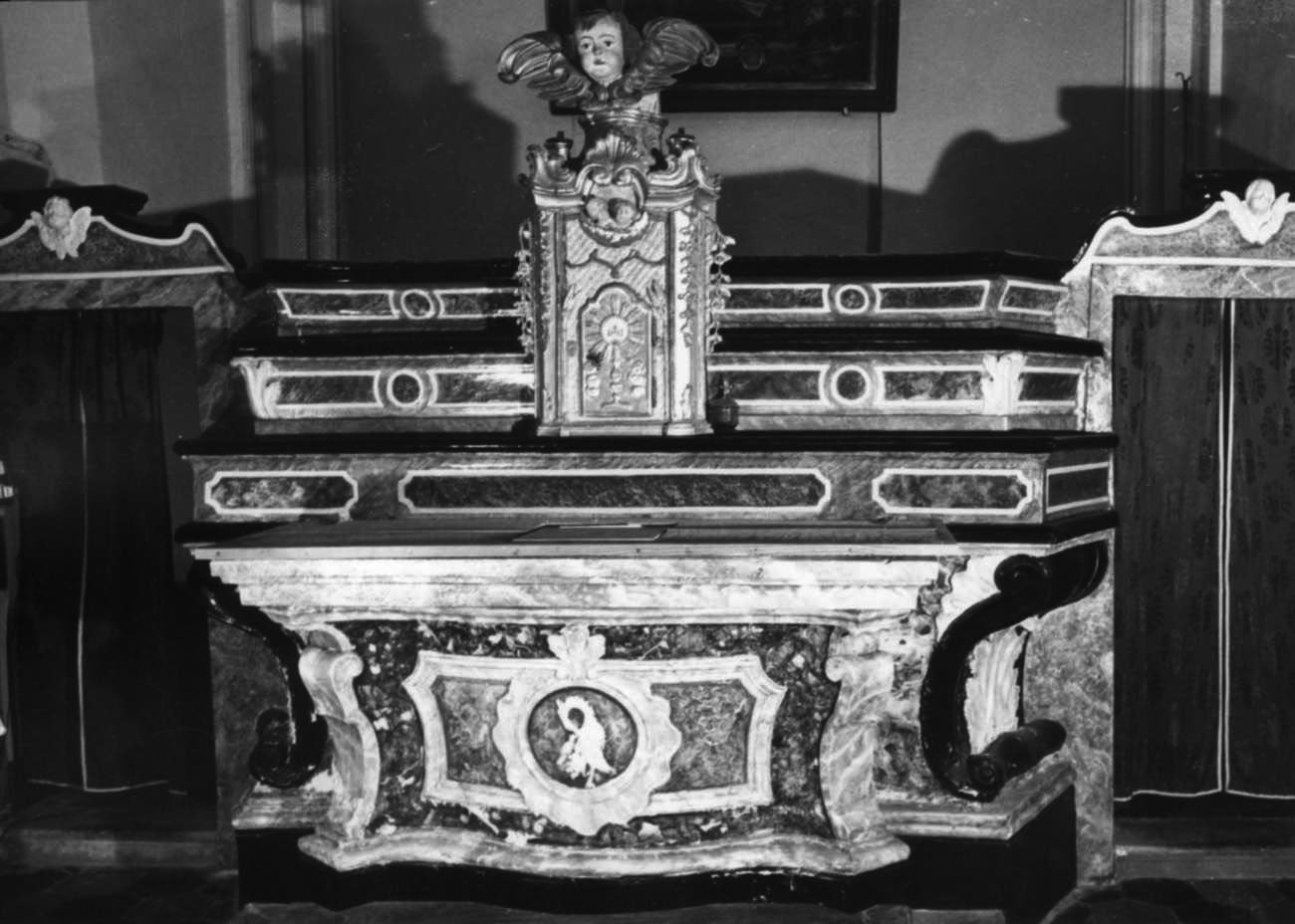 altare maggiore, insieme - bottega piemontese (sec. XVIII)