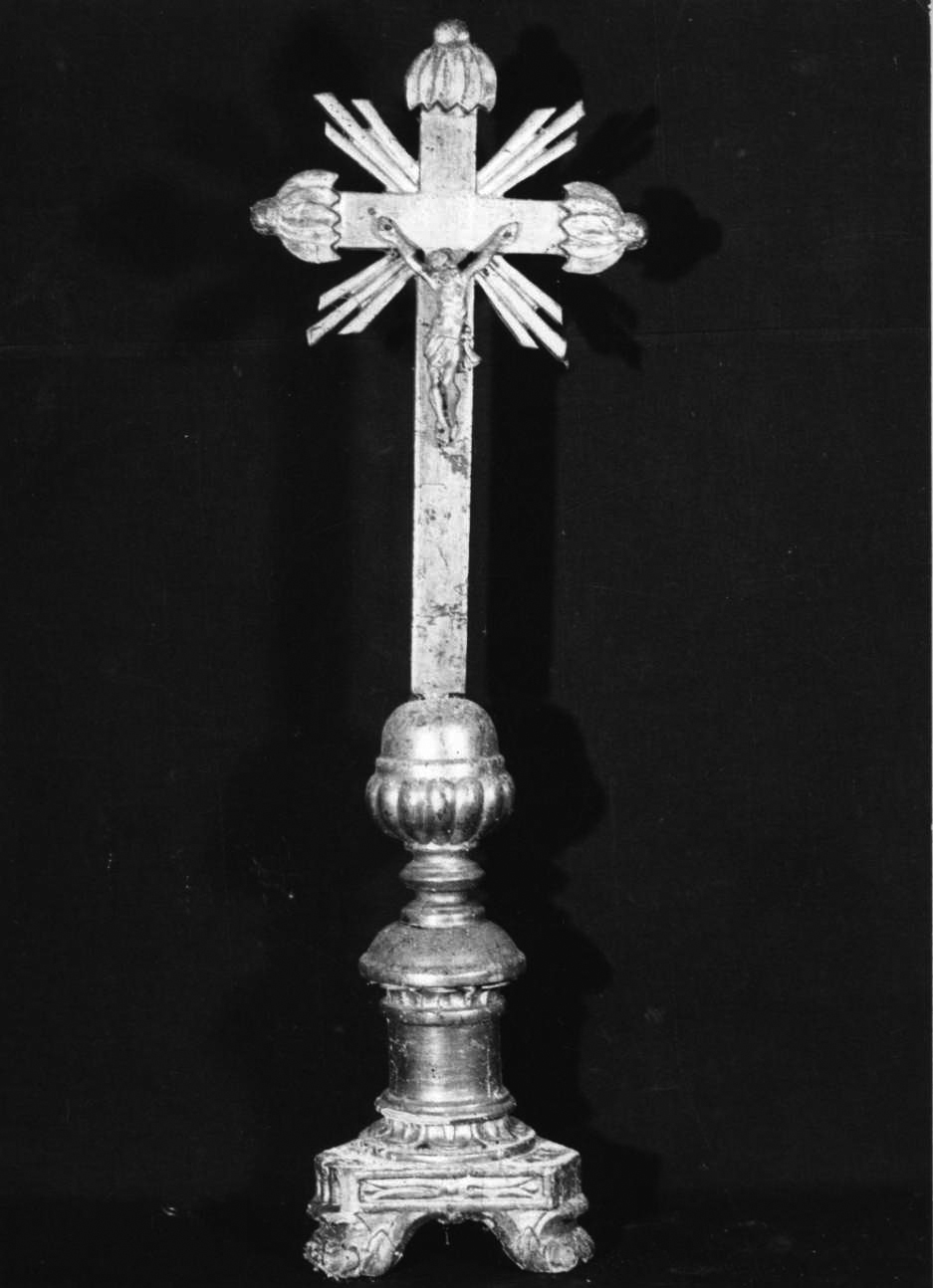 Cristo crocifisso (croce d'altare, opera isolata) - bottega piemontese (sec. XIX)