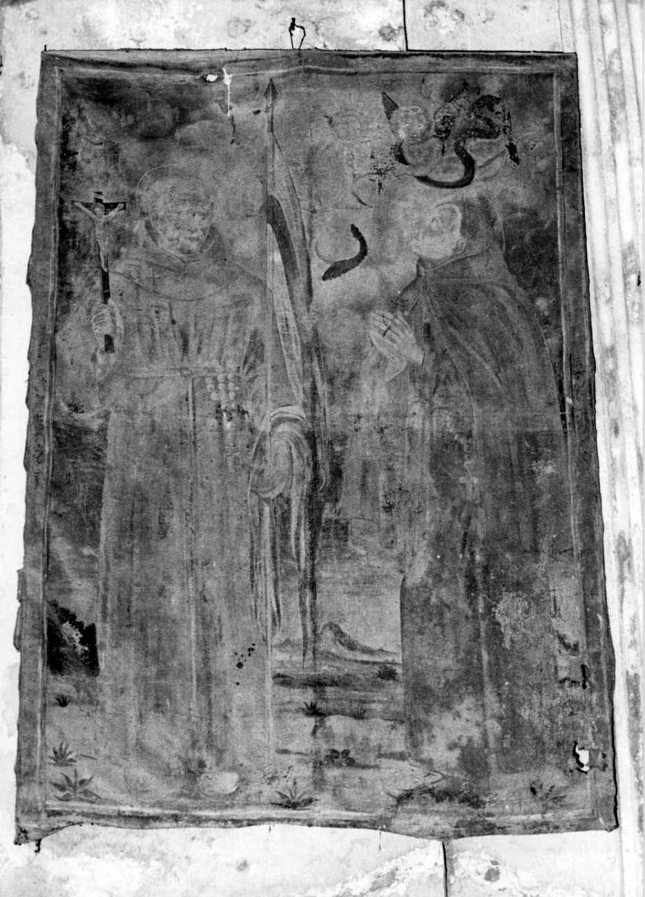 San Francesco d'Assisi e santo (dipinto, opera isolata) - ambito piemontese (sec. XVIII)
