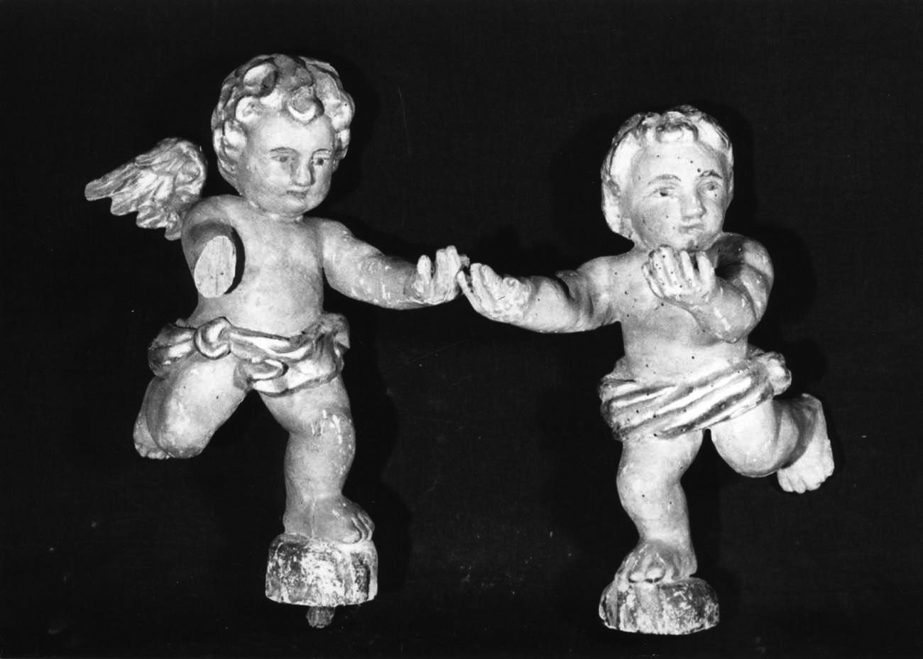 angelo (scultura, serie) - bottega piemontese (sec. XIX)