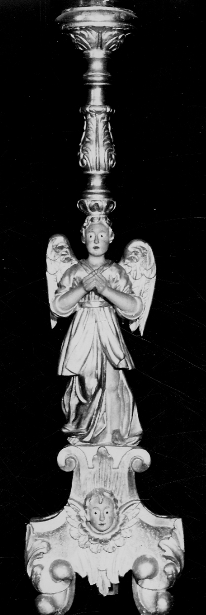 candeliere, serie - bottega vercellese (sec. XVII)