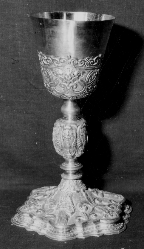 calice, opera isolata - bottega piemontese (fine/inizio secc. XVII/ XVIII)
