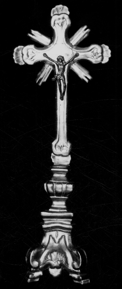 Cristo crocifisso (croce d'altare, opera isolata) - bottega vercellese (sec. XVIII)