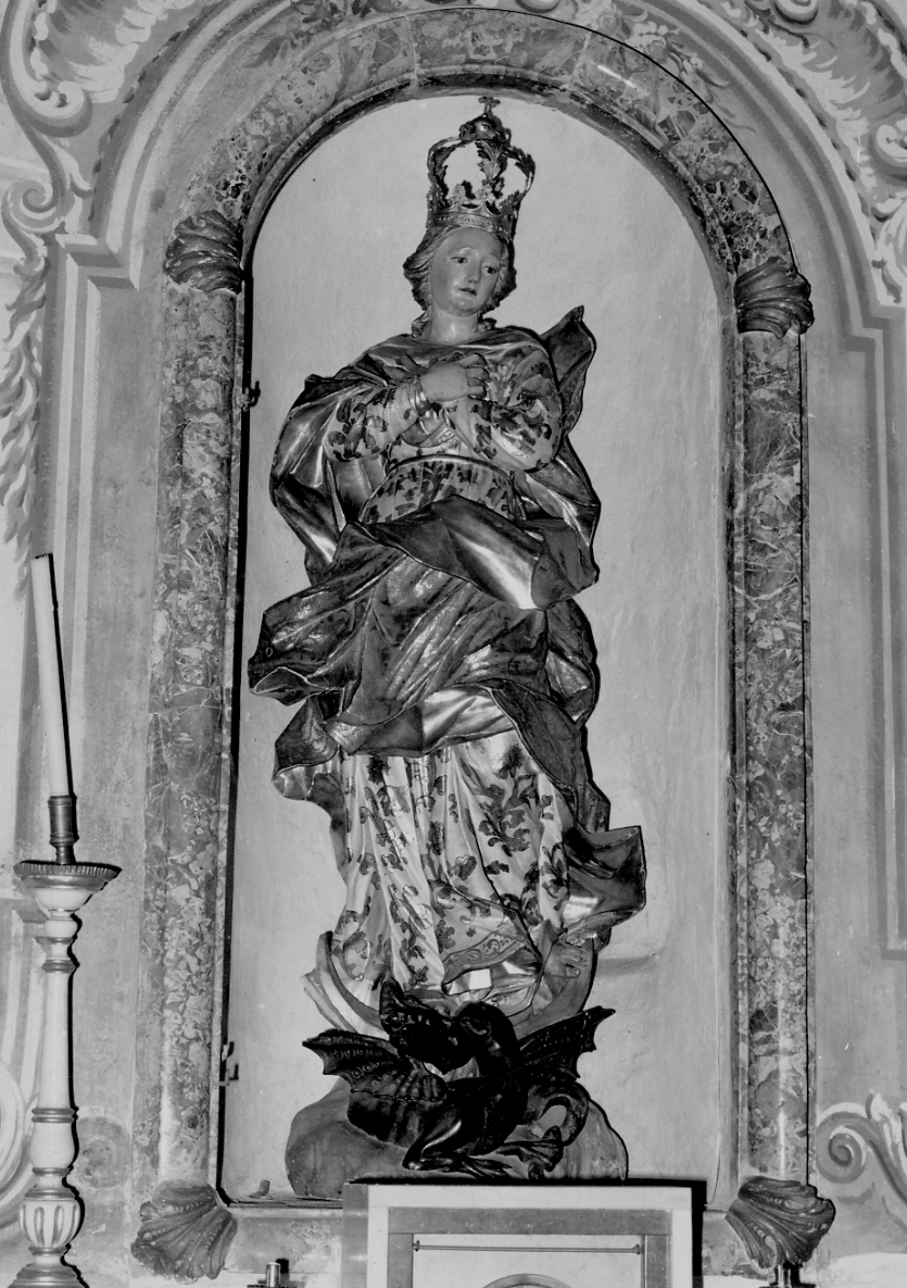 Santa Dorotea (statua, opera isolata) - bottega piemontese (sec. XVIII)