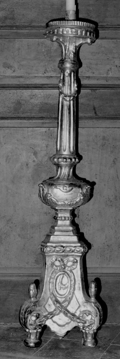 candeliere, serie - bottega piemontese (sec. XIX)