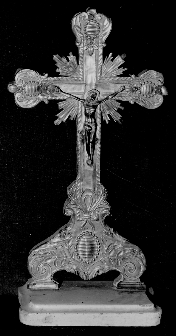 Cristo crocifisso (croce d'altare, opera isolata) - bottega piemontese (prima metà sec. XX)