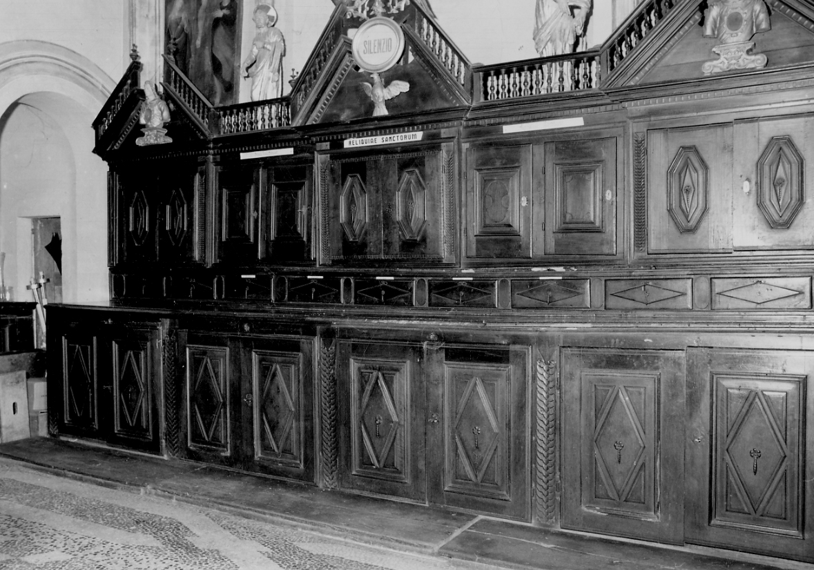 armadio da sacrestia, opera isolata - bottega piemontese (sec. XIX)