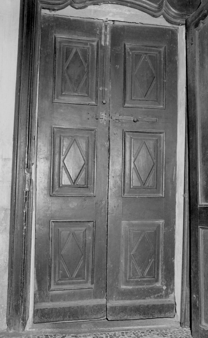 porta - a due battenti, opera isolata - bottega piemontese (sec. XIX)