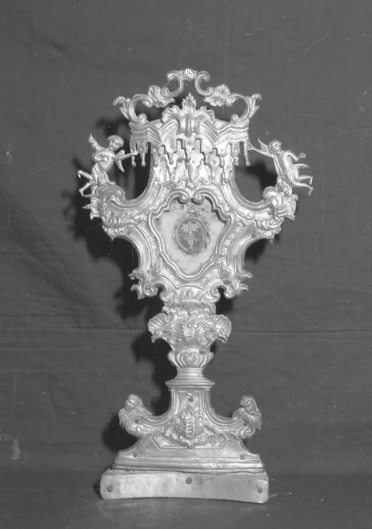 reliquiario - a ostensorio, opera isolata - bottega piemontese (fine/inizio secc. XVI/ XVIII)