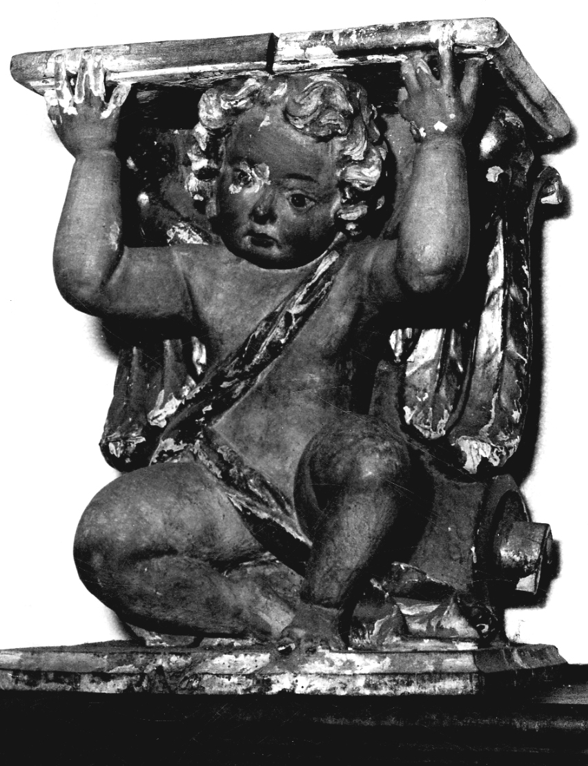 angelo (decorazione plastica, opera isolata) - bottega piemontese (sec. XVIII)