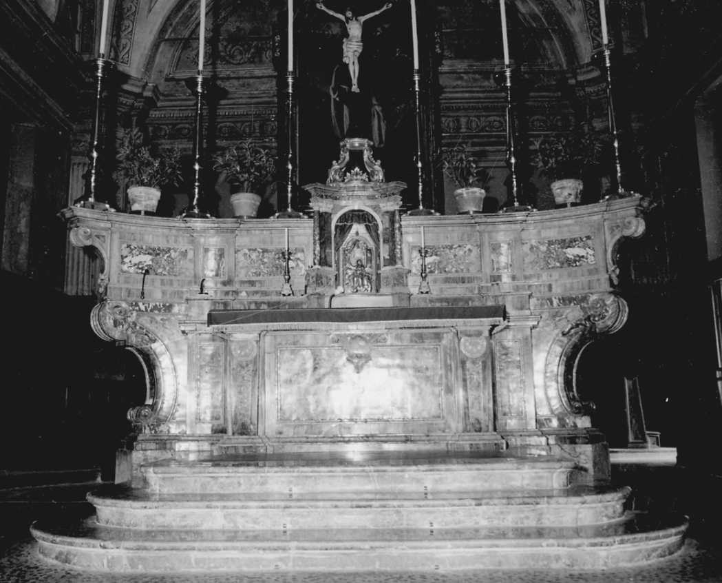 altare maggiore, opera isolata di Ganna Angelo Maria (ultimo quarto sec. XVIII)