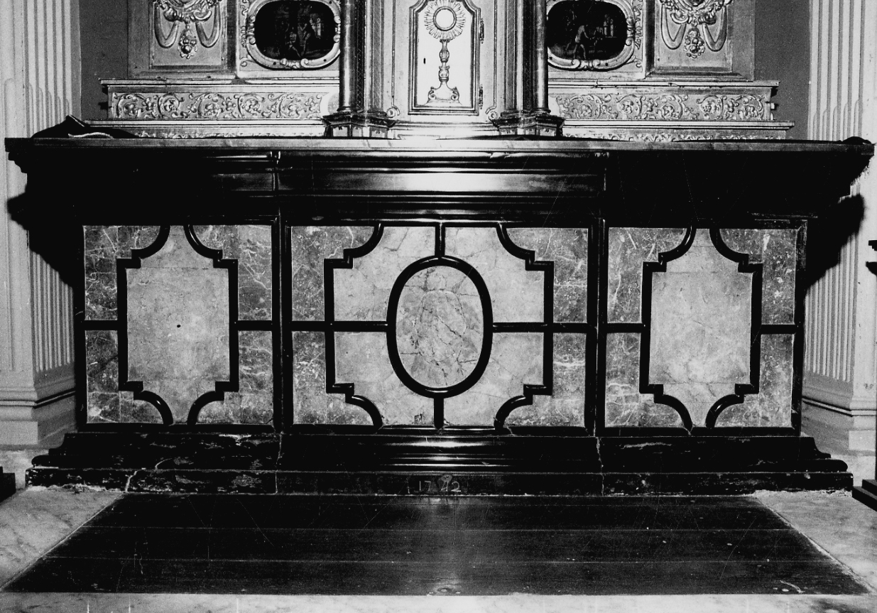 mensa d'altare, opera isolata - bottega piemontese (metà sec. XVIII)