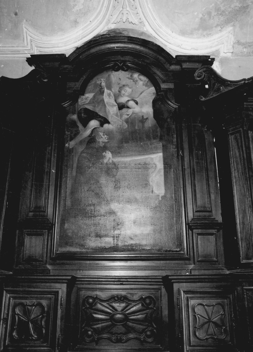 Santo francescano in preghiera (dipinto, opera isolata) - ambito piemontese (sec. XVIII)