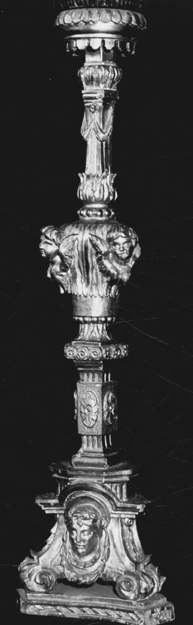 candeliere, serie - bottega piemontese (seconda metà sec. XVIII)