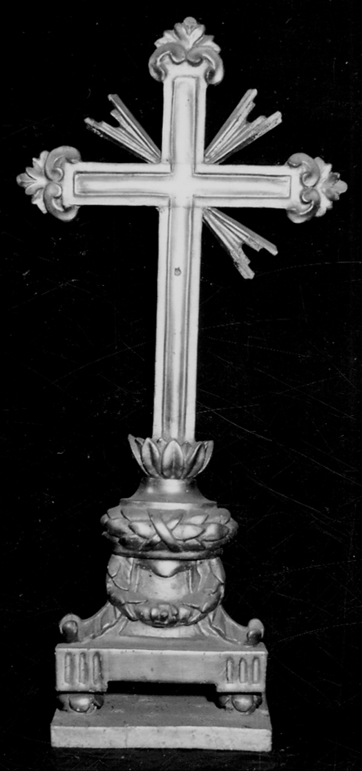 croce d'altare, opera isolata - bottega piemontese (fine sec. XVIII)
