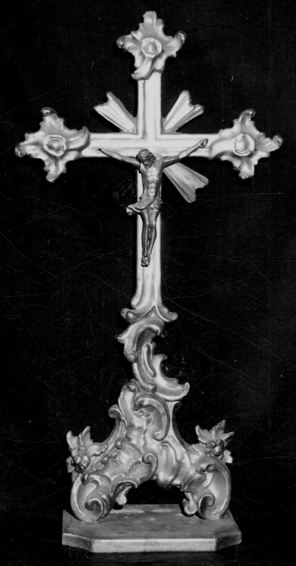 Cristo crocifisso (croce d'altare, opera isolata) - bottega piemontese (metà sec. XVIII)