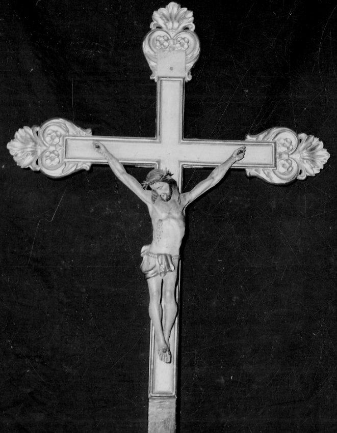 Cristo crocifisso (croce processionale, opera isolata) - bottega piemontese (seconda metà sec. XVIII)
