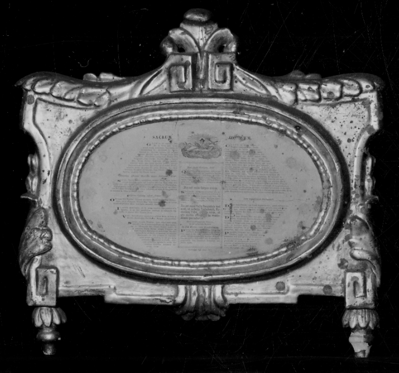 cartagloria, opera isolata - bottega piemontese (fine sec. XVIII)