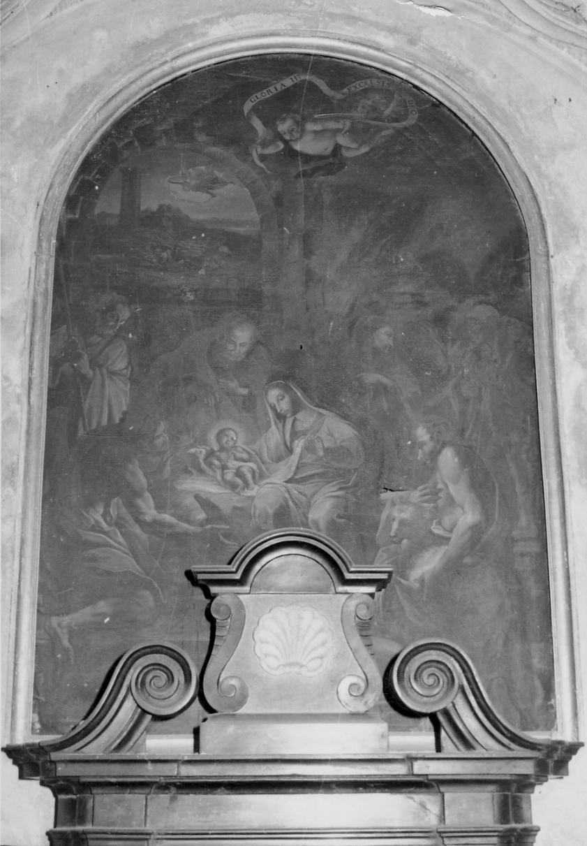 adorazione dei pastori (dipinto, opera isolata) - ambito piemontese (sec. XVII)