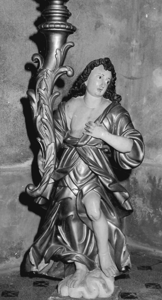 angelo (candelabro - a statua, opera isolata) - bottega piemontese (sec. XVIII)