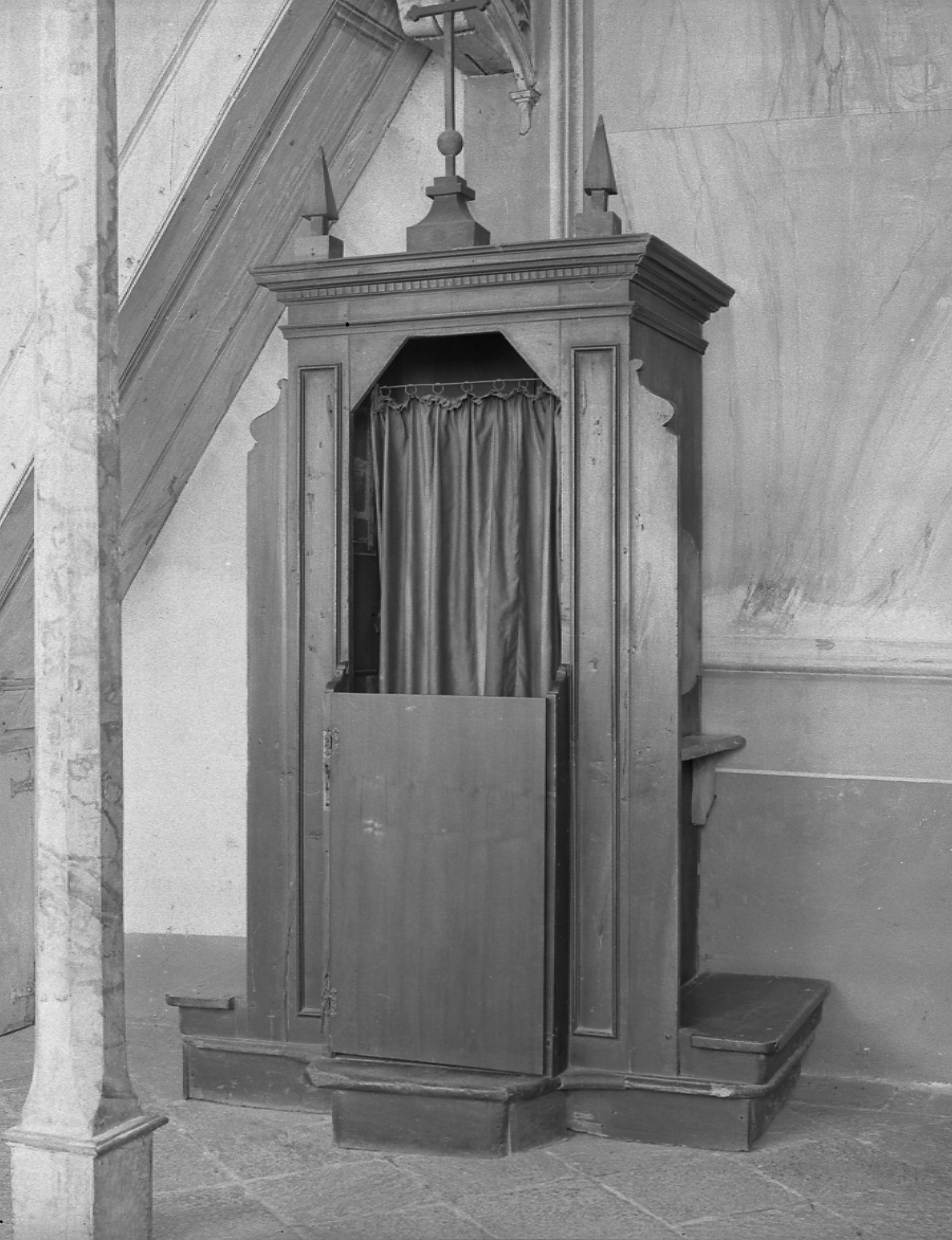 confessionale, opera isolata - bottega piemontese (sec. XVII)
