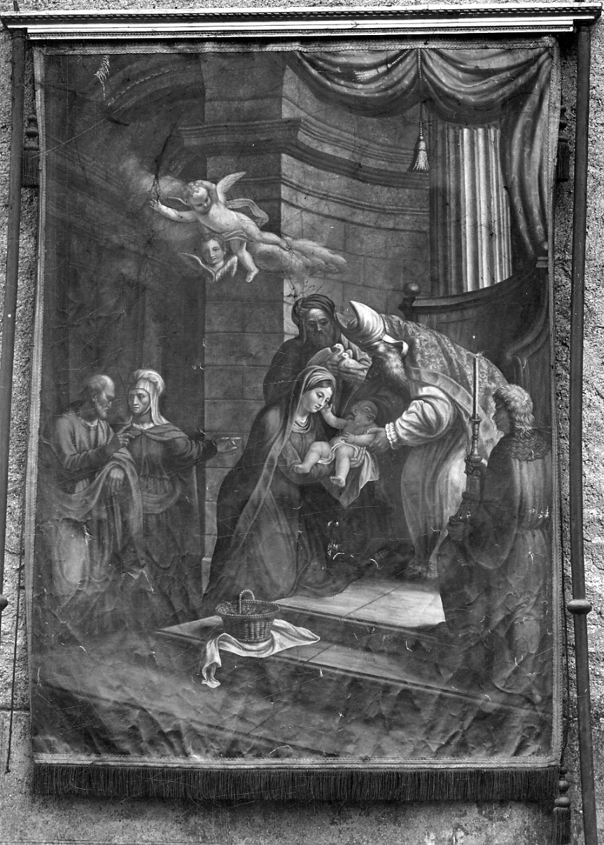 presentazione di Gesù al tempio (dipinto, elemento d'insieme) di Toso Lorenzo (terzo quarto sec. XIX)