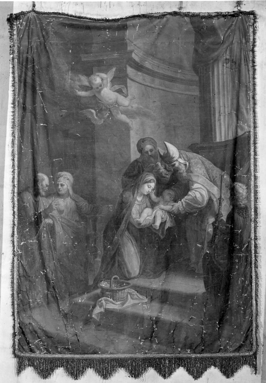 stendardo processionale, insieme - ambito piemontese (prima metà sec. XVIII)
