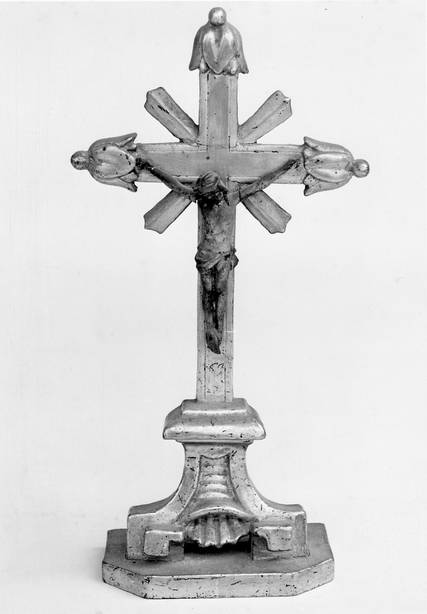 Cristo crocifisso (croce d'altare, opera isolata) - bottega piemontese (sec. XIX)