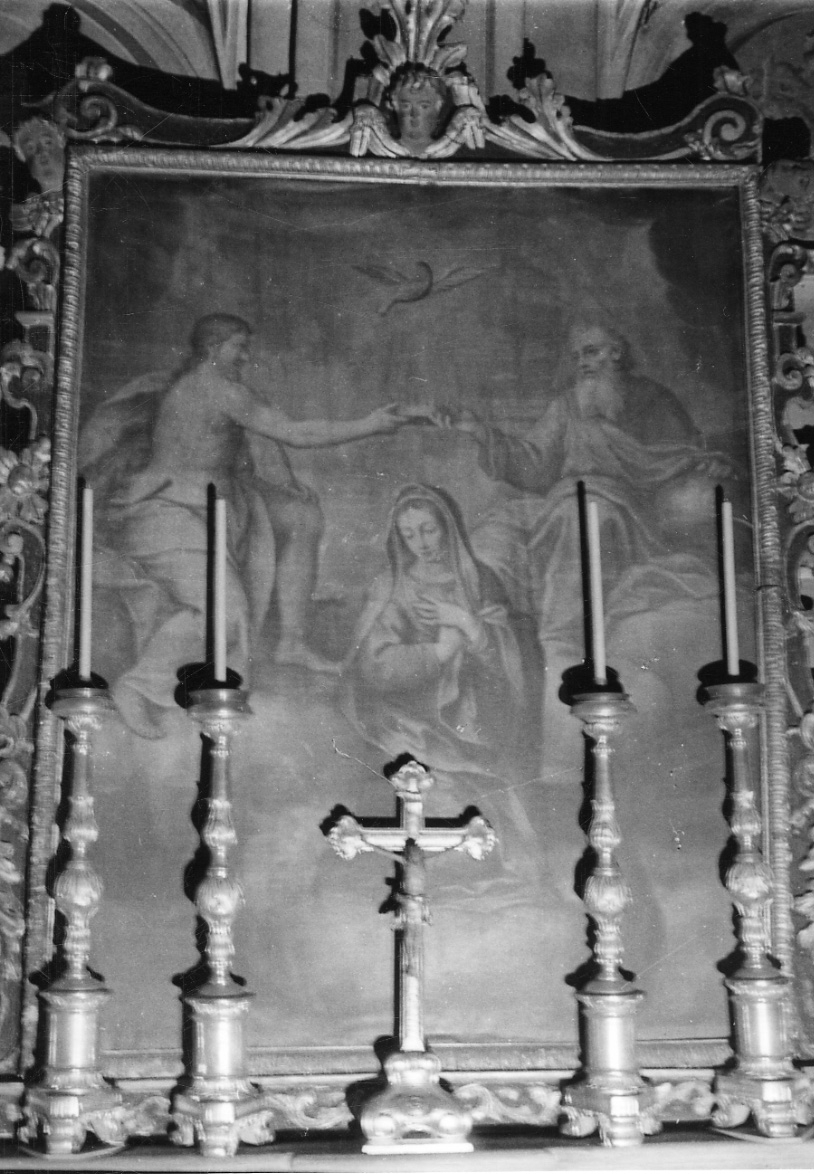 incoronazione di Maria Vergine (dipinto, opera isolata) - ambito piemontese (prima metà sec. XIX)