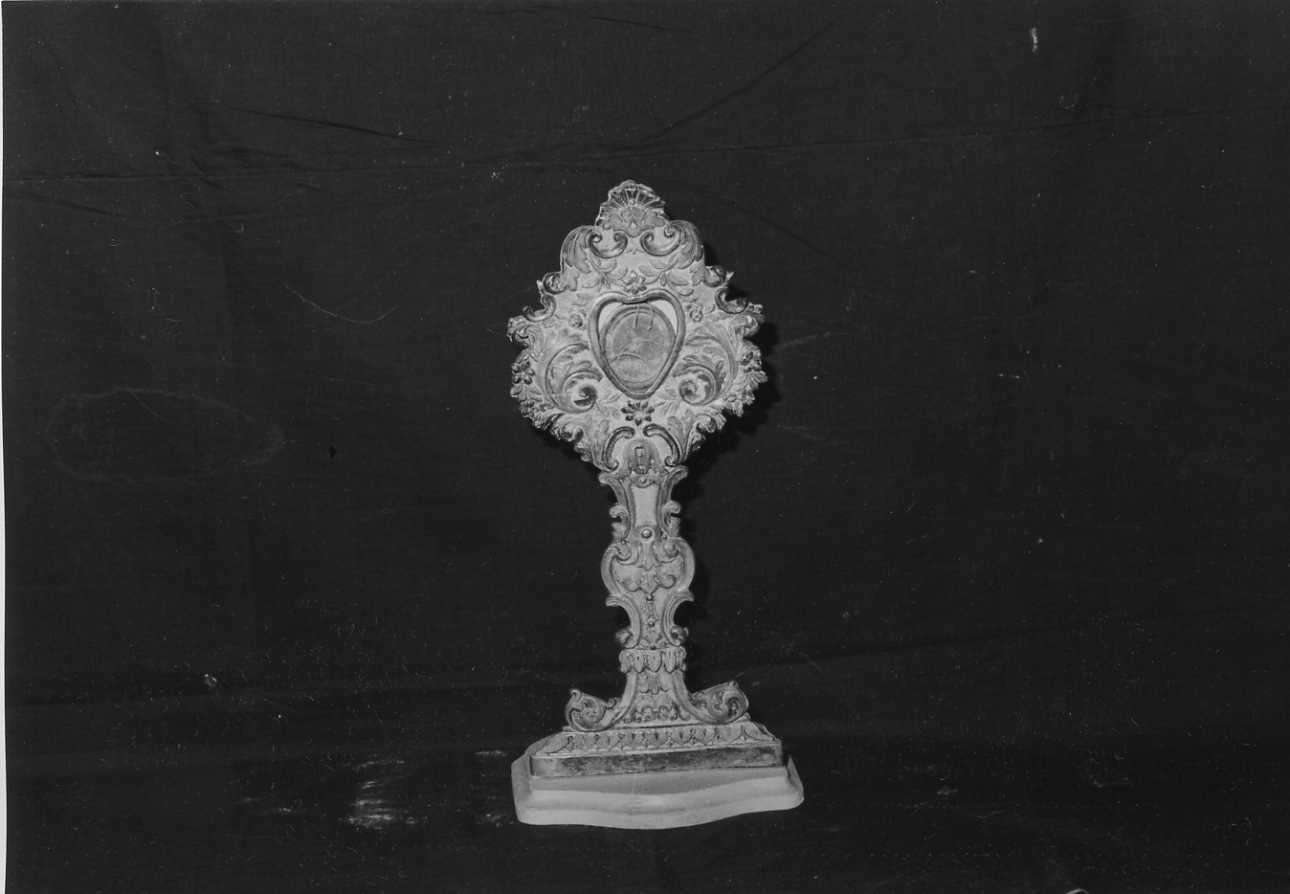 motivi decorativi (reliquiario - a ostensorio, opera isolata) - bottega biellese (fine/inizio secc. XVIII/ XIX)